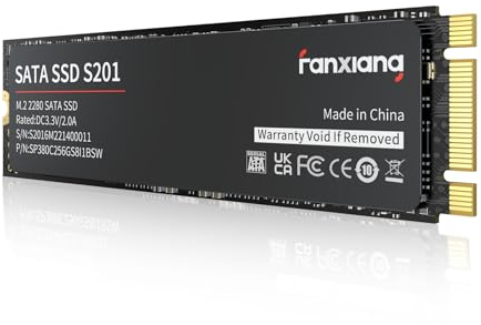 fanxiang M.2 SATA SSD 256GB 2280 Interne Festplatte mit SLC Cache, Hochgeschwindigkeits M2 SSD, Lesen bis 560 MB/s, Schreiben bis 510 MB/s, ideal für Laptop- und Ultrabook-Upgrades