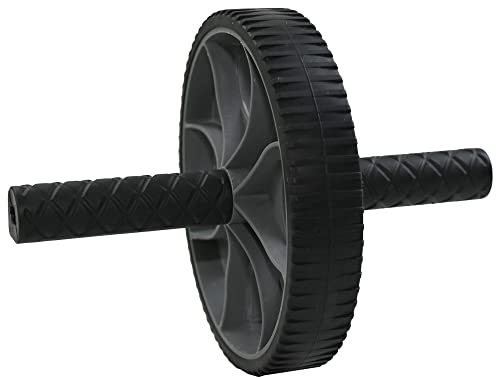 Ram® Bauchmuskel-Trainingsroller für Körper-Fitness-Training, ABS-Rad, Fitnessgerät, Schwarz
