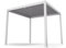 blumfeldt Gazebo 3x3m, Gazebo Esterno Resistente con Tetto Regolabile, Telaio in Alluminio Verniciato a Polvere, Protezione UV, Bianco, Gazebo da Giardino per Tutte Le Stagioni