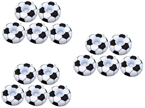 Alasum 15pcs Inflatable Football Drink Cup Holders Beach Backdrop Party Favors Decoration for Drinks Holder and Inflatable Party Props