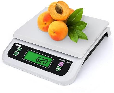 Báscula Grande Peso de Cocina Digital 30kg Balanza Digital de Cocina con Pantalla LCD Balanza de Cocina con 6 tipos, Balanza de Alimentos, para Hornear Fruta Pesar Balanza de Frutas