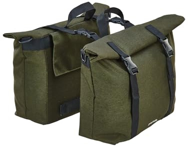 Prophete Doppelpacktasche, 2 x 10 Liter, Wasserabweisend, 29,5 x 12 x 26 cm, Grün