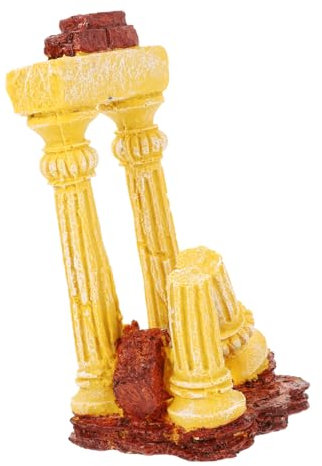 ibasenice Décoration De Colonne Romaine Ornements Réservoir Colonnes D'aquarium Paysage Décoration D'aquarium Décorations D'aquarium Modèle De Piliers Romains Résine