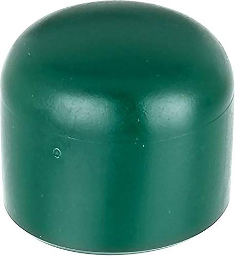 Alberts 654511 Capuchon pour poteaux ronds en métal | plastique, en vert | pour poteau Ø 34 mm