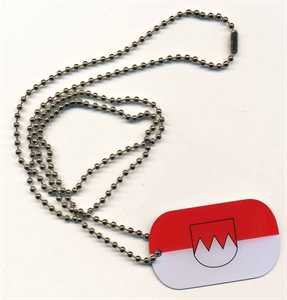 DOG TAG Franken Erkennungsmarke Kette Grösse 30 x 50mm