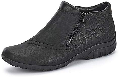 Rieker Herbst/Winter, Botines Femme, Noir (Schwarz/Schwarz/Schwarz / 00 00), 41 EU