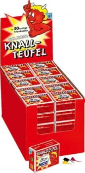Posten Anker Jugendfeuerwerk I Knallteufel I 500 Kracher - Knaller I Silvesterfeuerwerk I Silvester Jugend Feuerwerk I 10 Packungen I Knallerbsen