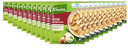 Knorr Fix Würzmischung Puten-Geschnetzeltes für ein leckeres geschnetzeltes Rezept ohne geschmacksverstärkende Zusatzstoffe 54 g 20 Stück