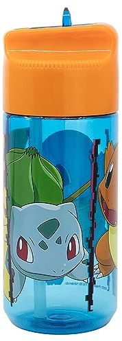 STOR Pokémon Vattenflaska 430ml Ecozen - Barn Läcksäker BPA-Fri för Skola Sport Utflykter Återanvändbar