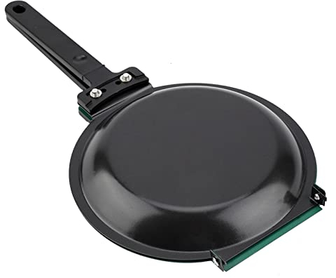 Sartén de Doble Cara, Sartén de Parrilla Doble con Revestimiento, Sartén Antiadherente para Revestimiento de Cerámica Sartén con Tapa para Hacer Tortitas Utensilios de