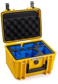 B&W Transportkoffer Outdoor für DJI Mini 4 Pro Drohne und Fly More Combo - Type 2000 - wasserdicht nach IP67 Zertifizierung, staubdicht, bruchsicher und unverwüstlich