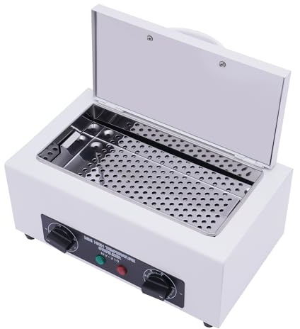 czyuRachel Heißluft-Sterilisator, 300 W, 220 °C, Autoklav-Sterilisation, hohe Temperatur, Trockner, Wassertank mit großer Kapazität von 2 l, kleine Sterilisatoren für Nagelwerkzeuge, Werkzeuge