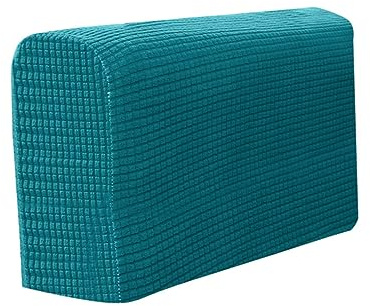 Amosfun Elastische Sofa Armlehnenbezüge aus Fleece Universeller Stretch Schutz für Büro Zuhause 2 Stück Weich und Hautfreundlich