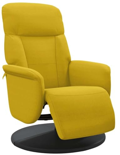 vidaXL Relaxsessel mit Fußteil Gelb Samt