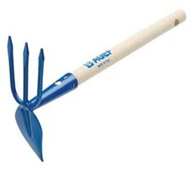 6PZ ZAPPINO CUORE CON TRIDENTE CON MANICO LEGNO - cm.6,5x29