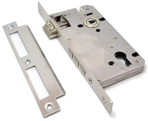 LSHIJI Serrure EncastréE Serrure muette en Acier Inoxydable 8560, Fendue, Porte en Bois, Porte en métal, Porte intérieure, Corps de Serrure, antirouille Serrure A Encastrer
