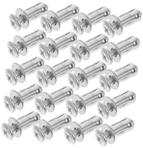 ULTECHNOVO 20pièces Écrous Métalliques à Expansion Pour Fixation Murale Ancrages Creux Pour Cloisons Sèches Et Portes Pour Projets Diy Et Professionnels