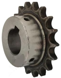 Tandrullkedjedrev, 1st 12 24 tänder 08B Industriellt kedjehjul 45# Stålkedjedrev 12T 24T kilspårhål 12 14 15 16 17 18 19 20 22 24-40mm(12 Teeth,22mm (keyway 6mm))