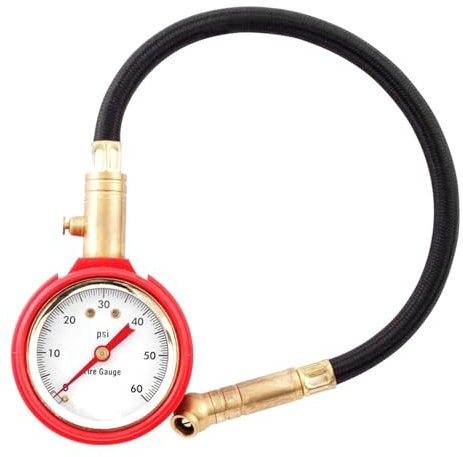 Misuratore di pressione per pneumatici, 0-60 psi, indicatore di pressione dell'inflazione, strumento di misurazione