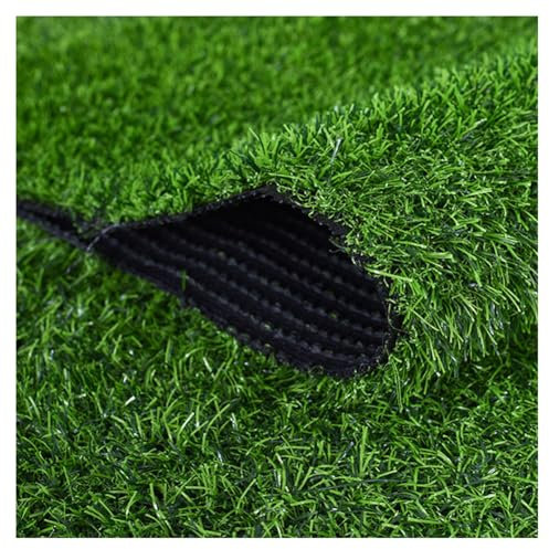 WLCNYL Alfombra de césped Artificial de 20 mm de Altura, superdensa, de Aspecto Natural, Color Verde Militar, 2 x 3 m, Ideal para Uso en Interiores y Exteriores.