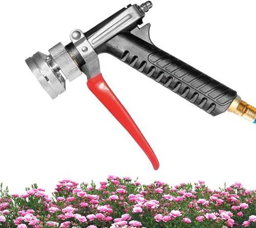High Pressure Hose Nozzle,Pressure Washer Nozzle for Garden - Hose Quick Connect Non Slip Handle Sprayer Extension 2 Modes Adjustable Connector for Car Outdoor Vehicle Patio Yard House Garden