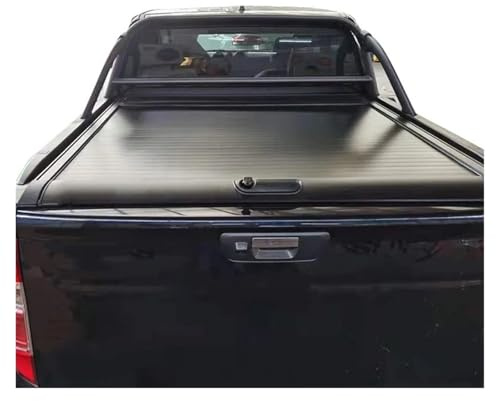 Frachtabdeckungen Für Nissan Für Navara Für NP300 Pickup Harte Ladefläche Zurück Einziehbare Tonneau-Abdeckung Manueller Rolldeckelverschluss Ohne Bohren Kofferraumabdeckung