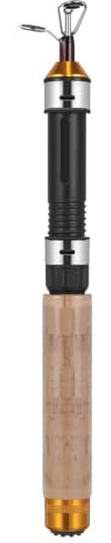 Didiseaon Mini Telescopic Fishing Rod Ultralight Ice Fishing Rod Pole for Winter Tackle Compact Portable Telescopic Pole with 2 Wear-Resistant Guides Reel Mount 25.59In