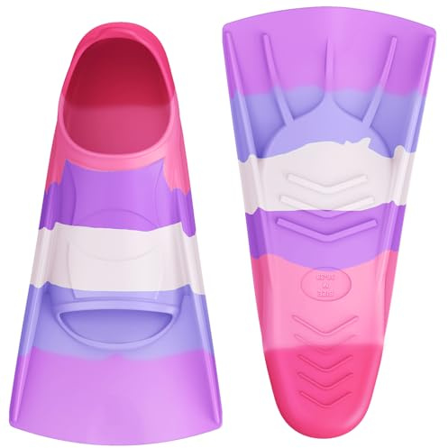 QcoQce Swimming Fins Kids, Multi-Colour