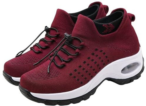 Comfort Wear Orthowear-skor för kvinnor - Andningsbara mesh ortopediska sneakers med luftkudde för lindring av plantar fasciit, En vinnad, 40 EU