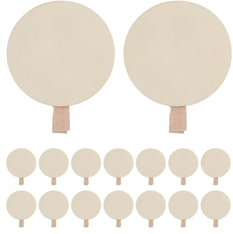 Veemoon 50pièces Lot de Pinces à Linge Bois Mini Pinces Décoratives pour Tableau Liège Étiquettes de Prix Loisirs Créatifs et Travaux Manuels