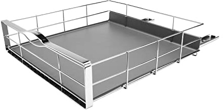 simplehuman KT1120 rangement de placard coulissant, plastique gris avec cadre en acier ultra-robuste, 50.2 cm