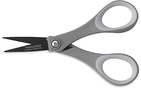 Fiskars 154110-1001 Non-Stick Titanium Softgrip Detail sax, 12,7 cm