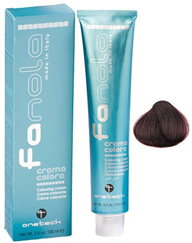 Fanola crema colore Colouring Cream 4.6 Mittelbraun Rot, 100 ml