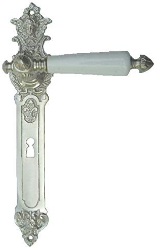 Zimmertür Beschlag Gründerzeit Engel & Teufel Nickel matt #5-2-BB-NMW