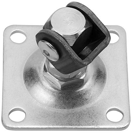 SOTECH 2 x Torangel verstellbar M18 mit Anschraubplatte 90 x 90 mm | Torbeschlag Stahltorscharnier Stahltorband