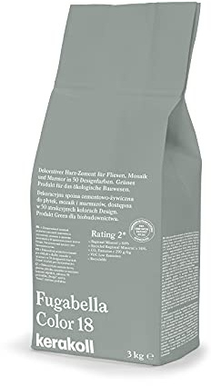 Kerakoll Fugabella® Color 18 1 Sack Fugenmörtel 3 Liter Matt Wasserfest Frostbeständig Indoor and Outdoor