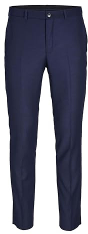 JACK & JONES Jprsolaris byxor Noos kostymbyxor för män, Mörkblå, 44 SE