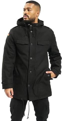 Brandit BW Parka Flag, Color: black, Size: 56
