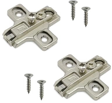 SALICE Base Serie 200 con Montaggio Tradizionale. Basetta Cerniera per Ante e Sportelli. (CROCE H00 REG. ECCENTRICA)
