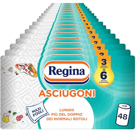Lot de 48 rouleaux à 2 plis | 85 déchirures par rouleau* | Maxi feuilles plus grandes et plus absorbantes | Papier 100% certifié FSC®