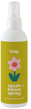 boep Kämmbarkeitsspray für Kinder | Naturkosmetik Leichtkämmspray mit zartem Duft | Das Anti-Ziep Spray entwirrt zerzauste Haare von Kindern (150ml)