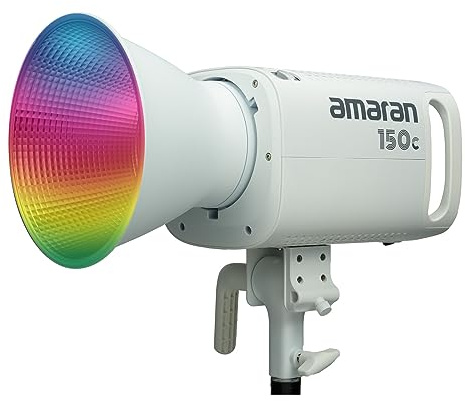 Aputure Amaran 150c RGBWW COB LED Video Light 150W CCT 2500K-7500K Bowens Mount LED Lighting 15610 Lux @1m with APP Control (White)