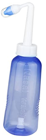 FRCOLOR Nasal Irrigator Bottle 500ml for Adults, Nose Cleaning Tool with Spray Function, Nasal Cavity Cleaning Device for Blocked Nose Relief and Rinse, Suitable for Daily Hygiene Care