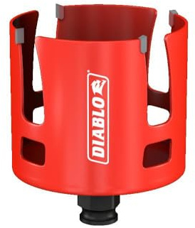 Diablo Demo Demon Carbide Teeth Rough-in Hole Saw - Compatible with SnapLock Plus Mandrel System - 3 Diameter, 2-3/8 Length - DHS3000CTR