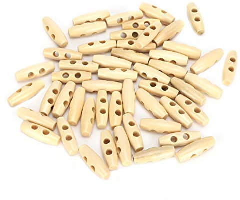 Knopf 50 Stück Zubehör Knöpfe Olivenholz Kleidung30 Mm Olivenförmige Cremefarbene Beige Knöpfe