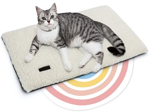 Mora Pets Tapis Chauffant pour Chat Coussin Auto Chauffant Couverture sans électricité - Panier Doux et sécurisé pour Votre Animal - Tapis Thermique pour Chat Lavable - 61 x 46 cm