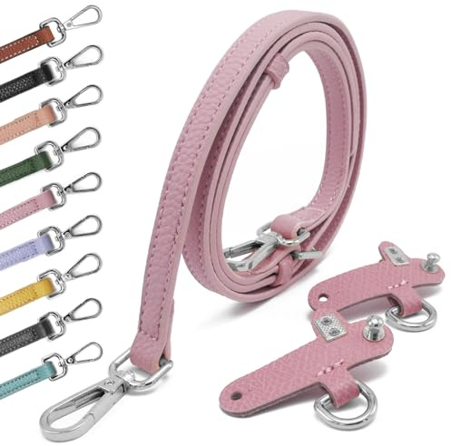 Tracolla Per Borsa in PU Leahter Cinturino Donna C Ledertaschenriemen Taschengurte für Kleine Taschen Leder Schulterriemen Tragegurte Tragegurt für Longchamp Goldener Hardware Bag Strap rosa
