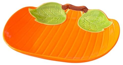 HOLIDYOYO Piatto Ceramica Forma di per Dessert e Snack Vassoio Creativo per Frutta e Cake Utensile da Tavola Elegante e Funzionale per Ogni Occasione