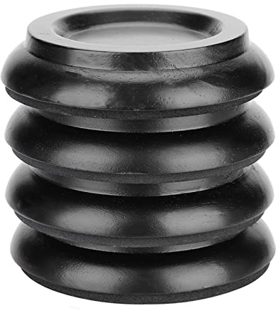 FLEXMAN 4St Piano Caster Cups, Runda Piano Foot Pads Set, Upprätt Piano Caster Cups, Piano Caster Cup, Piano Ben Golvskydd (Zwart)