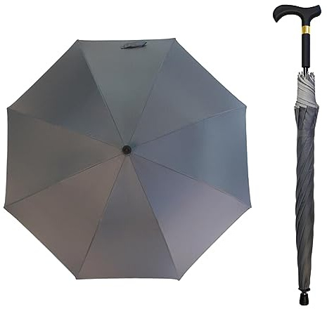 HEFJIAYCIQ Bastón Paraguas 2 En 1, Ligero Portátil Bastón Paraguas Combinación, para Senderismo Montañismo Trekking,J,83cm/33inch